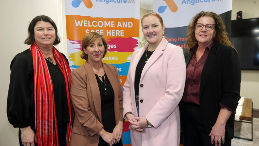 Hon. Jessica Stojkovski visiting Anglicare WA workers in Albany.
