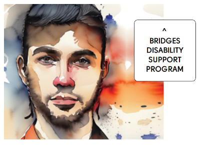 Artistic graphic of a young man