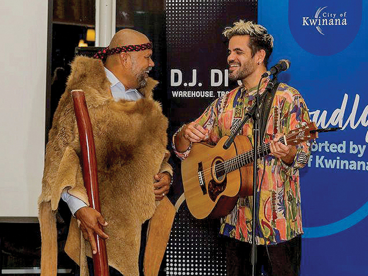 Annual Report 23-24. Jarrod. Kwinana. Guitar. Traditional Dress.