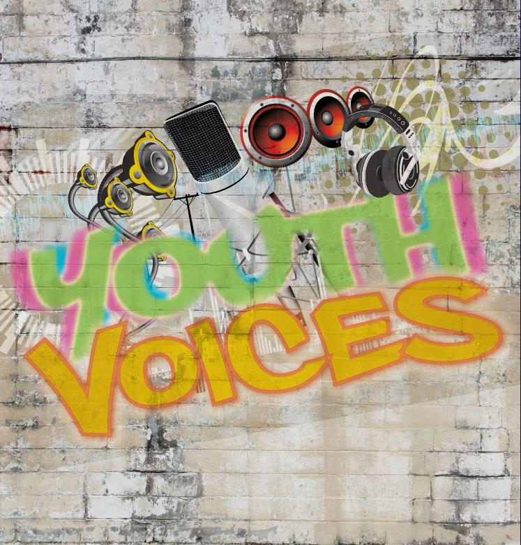 The Youth Voices Graffiti style text