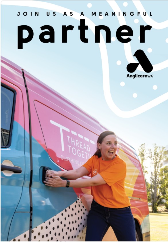Lady infront of a van