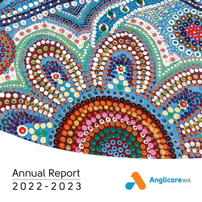 Aboriginal artwork in the shape of a flower 
