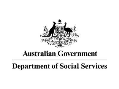 Logo for Australian Government Department of Social Services.