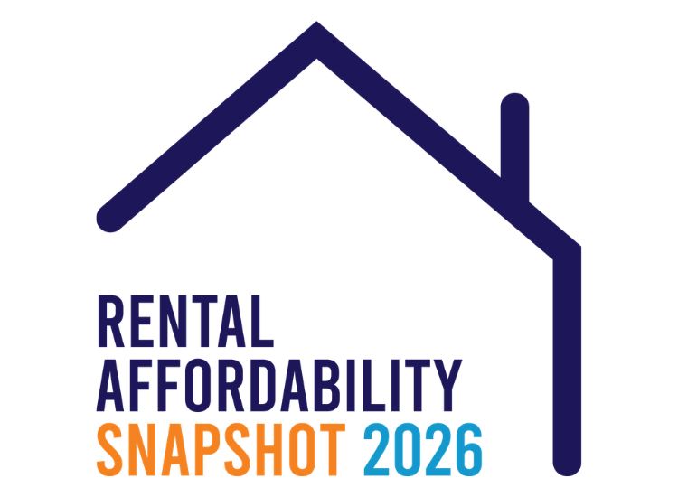 Photo of A banner of the Rental Affordability Snapshot 2026 logo with suburban WA houses in the background.