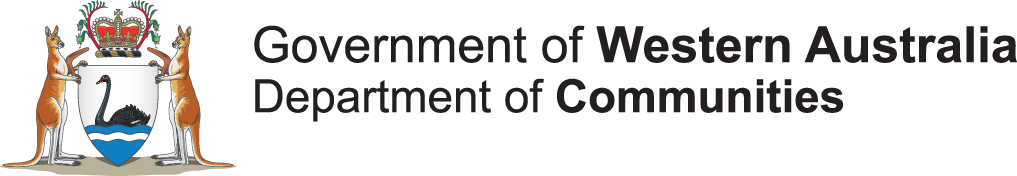 Government of Western Australia Department of Communities logo