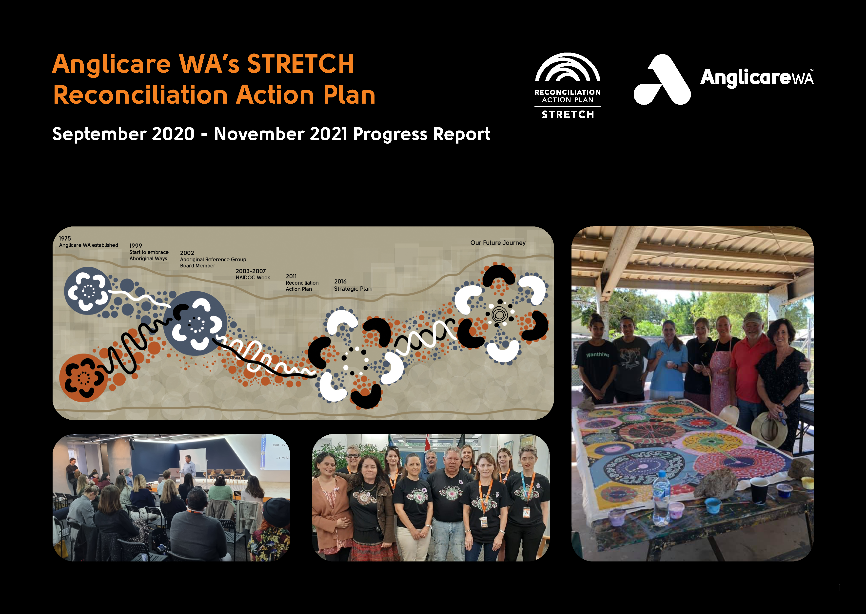 Anglicare WA Reconciliation Action Plan Progress Report 2021 Front Cover
